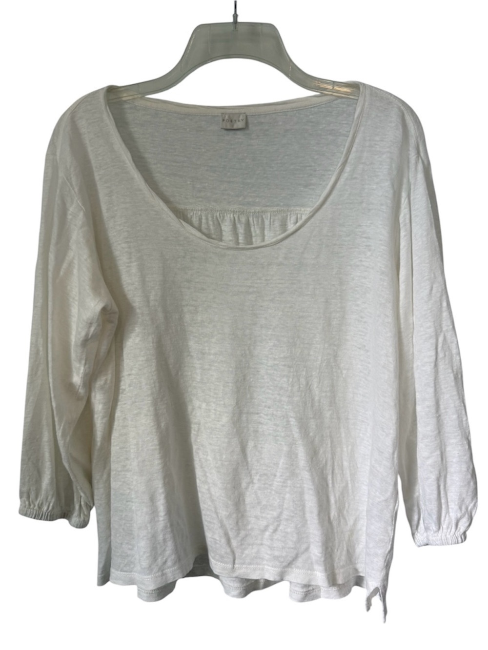 Poetry Linen Top US 6 Ivory